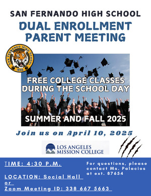 Dual Enrollment Parent Meeting